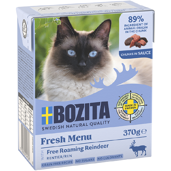 BOZITA Katzen-Nassfutter Häppchen in Sauce Rentier